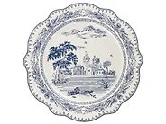 Set med 20 matserviser BAY LEAF Porslin Vit/ Blå_1191736