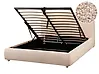 Ottoman Bed BLAGNAC Boucle Beige 140 x 200 cm (EU Double)