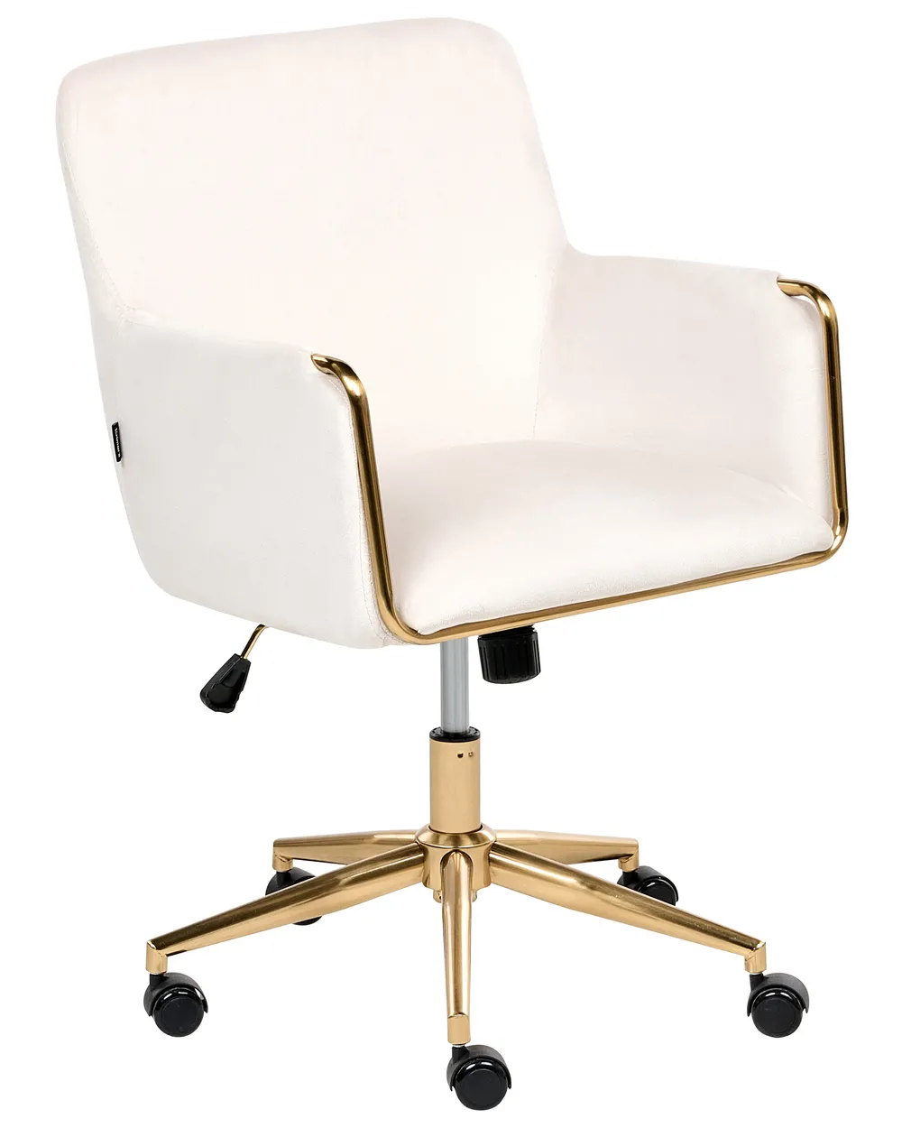 Desk Chair ALTONA Velvet Off-White