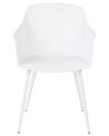 Sada 2 jídelních židlí bílé FONDA_861989