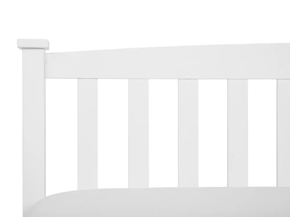 Bed Pine Wood GIVERNY 180 x 200 cm (EU Super King) White_752701
