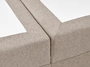 Boxspringbett mit Stauraum MAJOR Stoff Taupe 120 x 200 cm_1028113