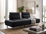 Sofa 3-Sitzer FAXEN Stoff Schwarz_1175166