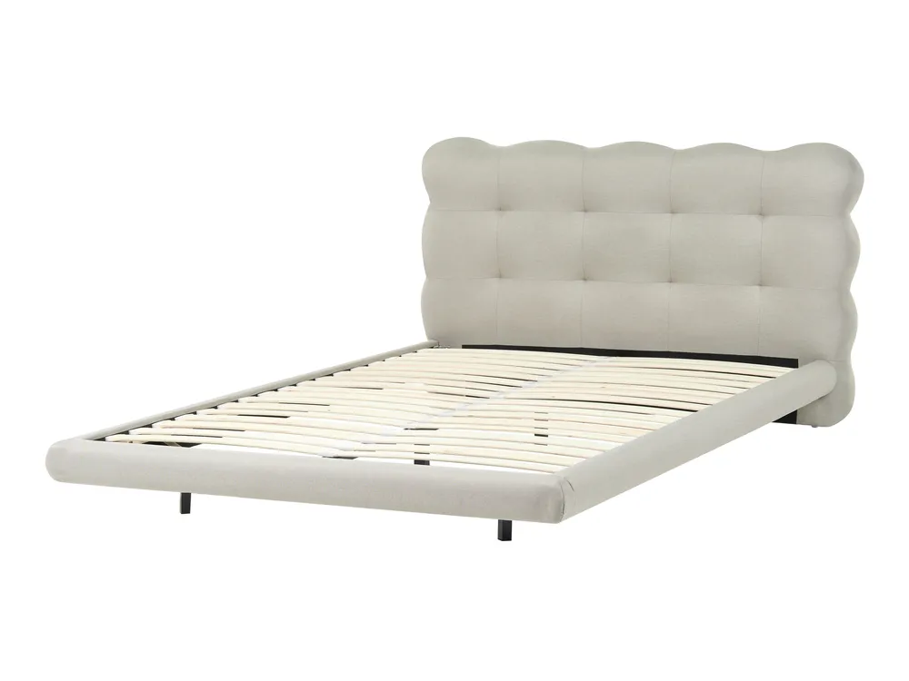 Letto Tessuto SOULISSE 120 x 200 cm Beige_1129852