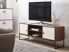 TV Stand Dark Wood with White NUEVA_787493