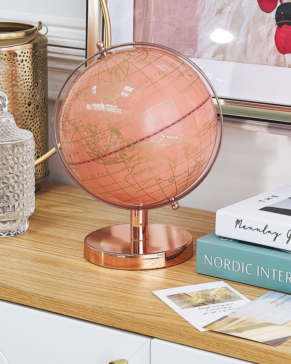 Mappamondo CABOT 28 cm Rosa