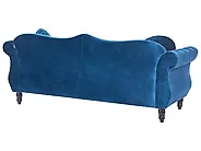 Sofa dla 3 osób SKIEN Welur Granatowy_1170501