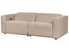 2 Seater Corduroy Electric Recliner Sofa with USB Port Sand Beige ULVEN_911581