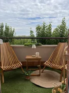 Bistro Set BELLANO Acacia Wood Brown_936269