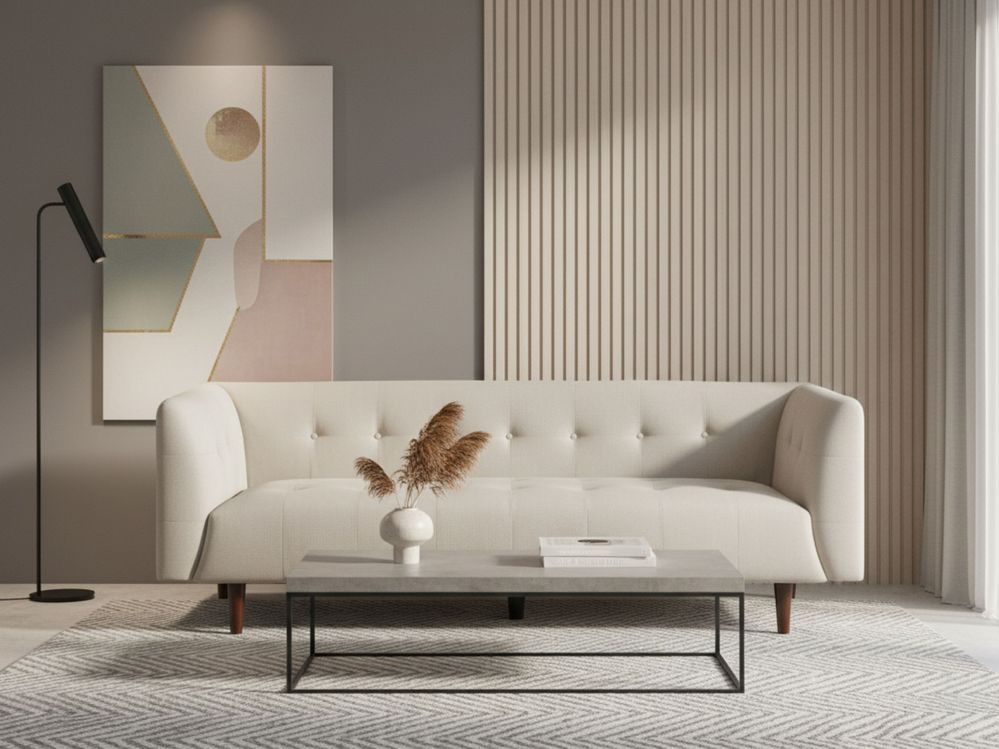 Sofa dla 3 osób BYSKE Jasnobeżowy
