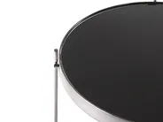 Side Table LUCEA Tempered Glass Silver_771214