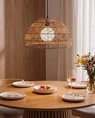 Lampa wisząca SELENGE Rattan Jasnobrązowy_1154838