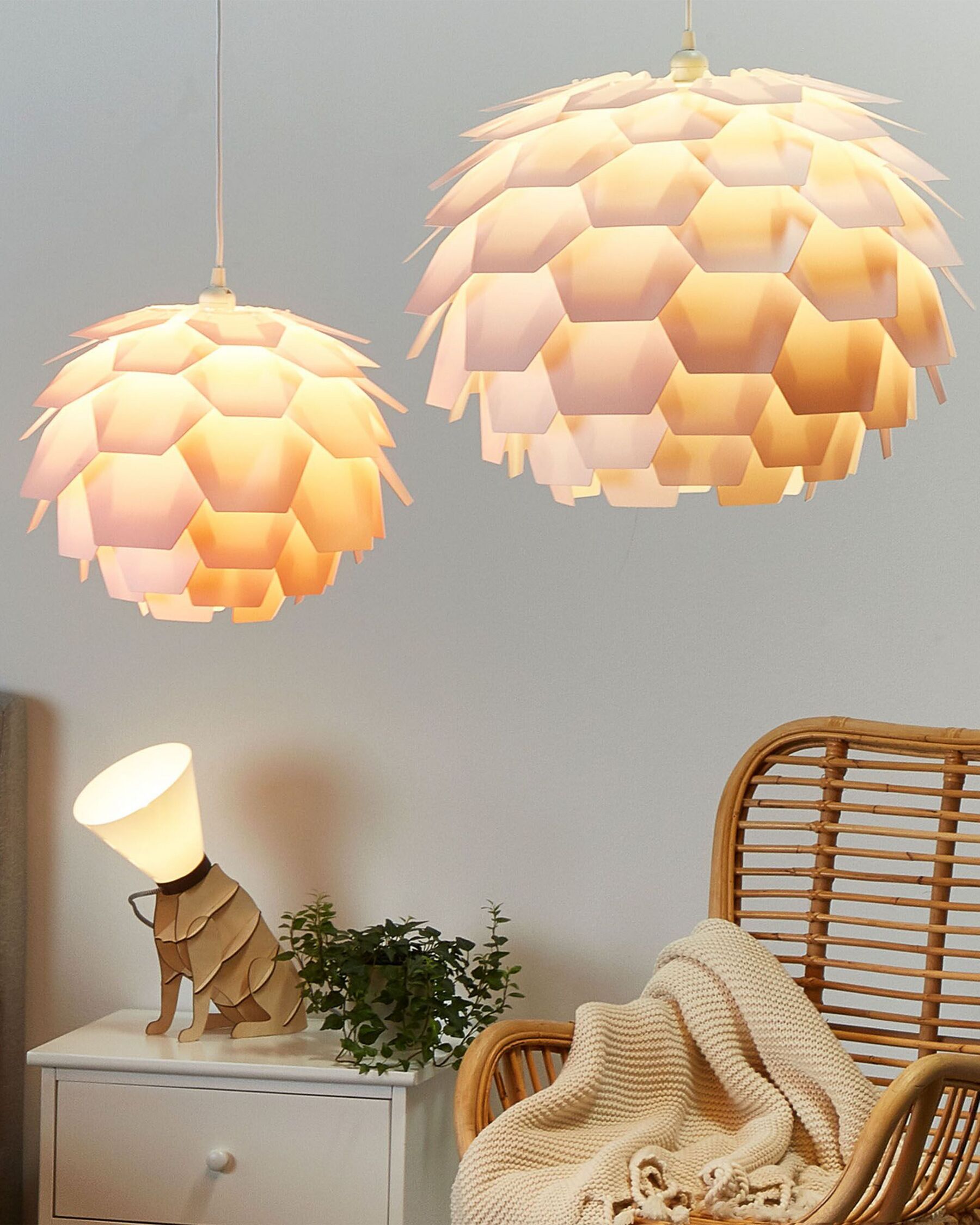 Pendant Lamp Pink SEGRE Small_774077