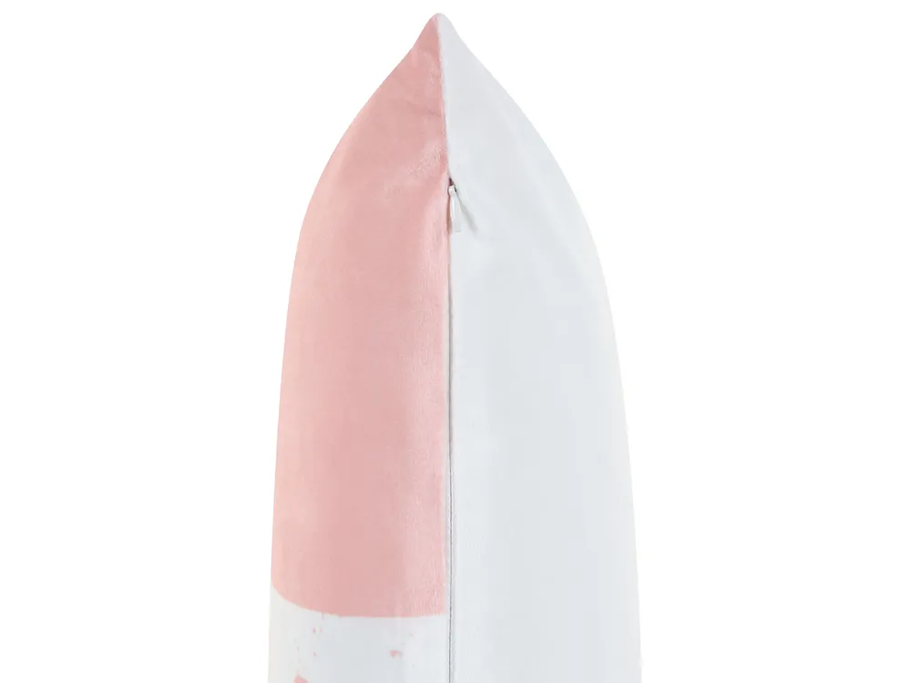 Set di 2 cuscini UNIOLA Velluto 45 x 45 cm Rosa_879412