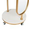 Coat Stand with Mirror Gold LORENA_935084