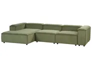 Modular Corner Sofa 4 Seater ARDAL Corduroy Green Right Hand_947375