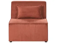 Modular Corner Sofa 4 Seater LEMVIG Corduroy Golden Brown Left Hand_1054908