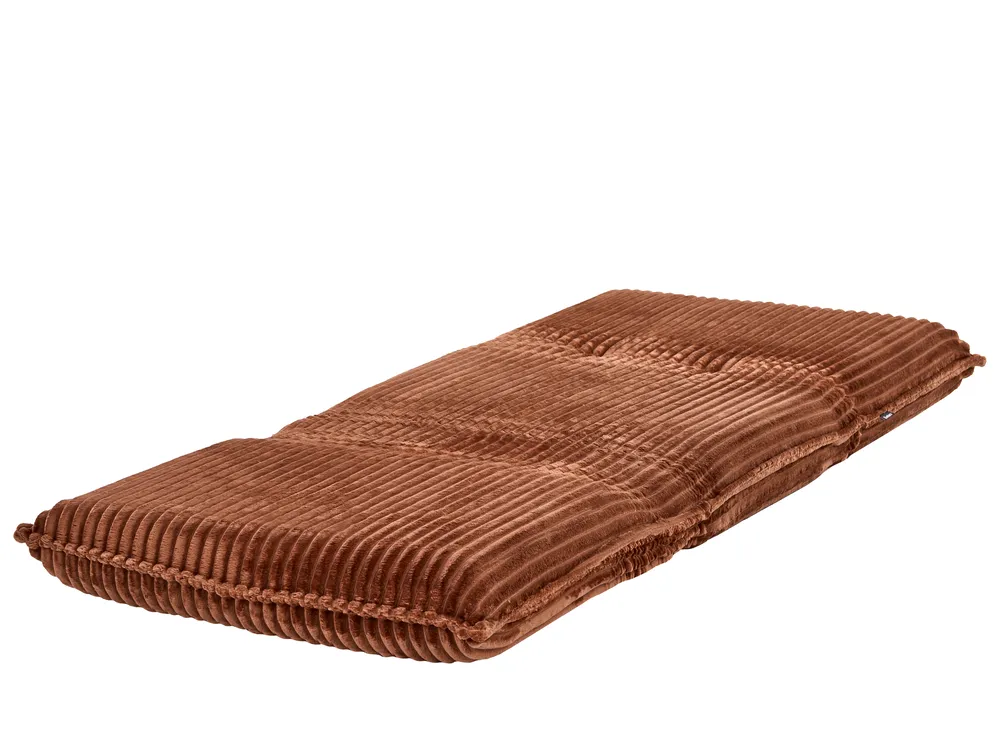 Single Sofa Bed LYSEKIL Corduroy Golden Brown_1043312