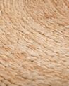 Teppich Jute beige ⌀ 140 cm Kurzflor ERENCE_757813