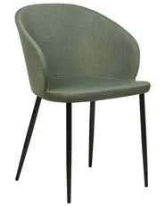 Set of 2 Dining Chairs MASON Dark Green_883561