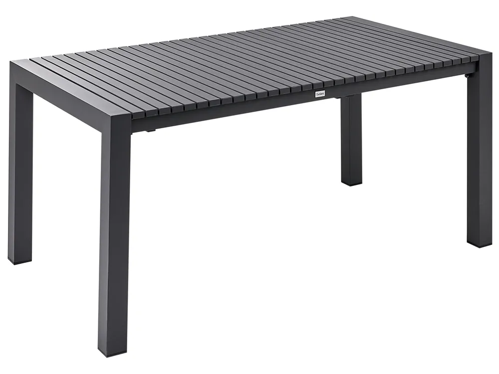 Stół ogrodowy rozkładany ARDESIO 160/220 cm 90 cm Metal Ciemnoszary_1064670