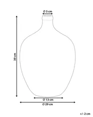 Wazon na kwiaty ROTI 39 cm Szkło Różowy_823637
