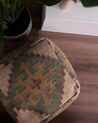 Jute Pouffe 50 x 50 cm Multicolour SARON_927472