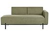 Chaise Longue SAVASSE Faux Linen Green
