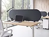 Przegroda na biurko SPARKY 180 x 40 cm Ciemnoszary