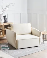 Armchair KUNES Fabric Light Beige_964931