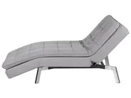 Chaise Longue LOIRET Velvet Light Grey_776220
