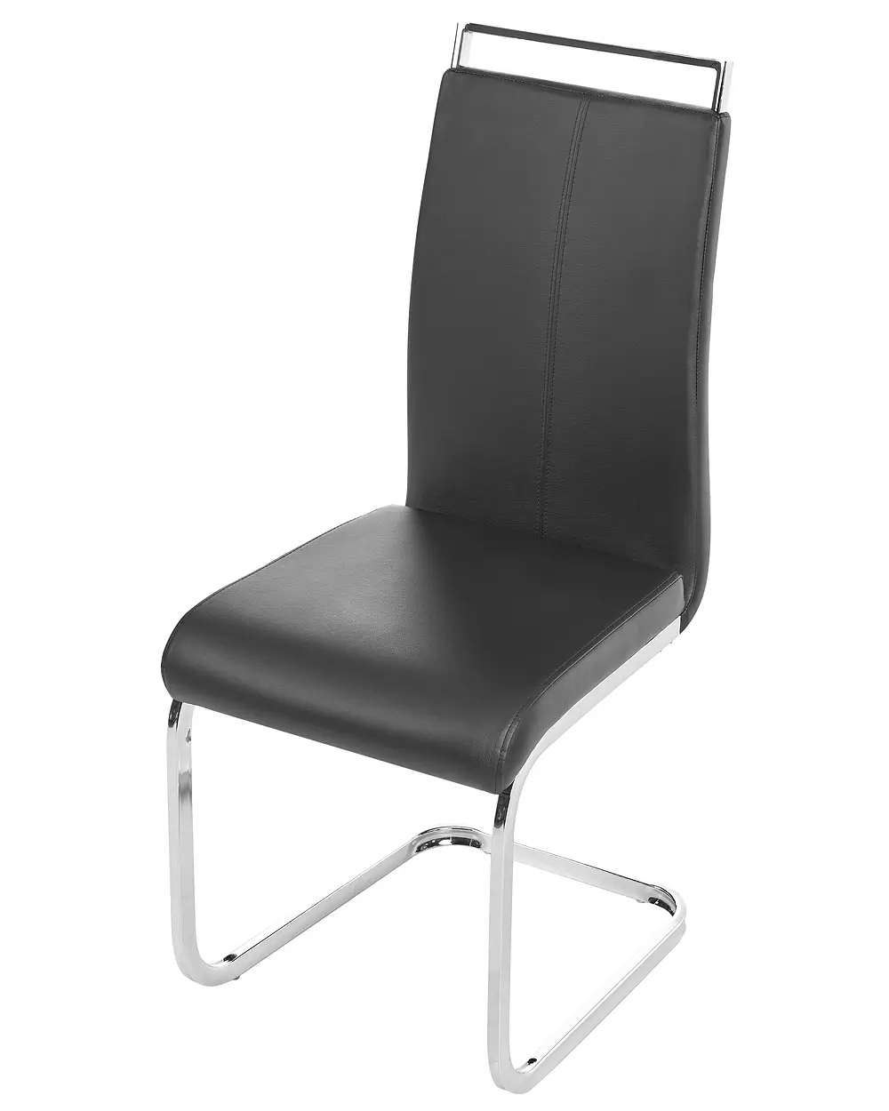 Lot de 2 chaises de salle à manger GREEDIN Cuir PU Noir_1156942