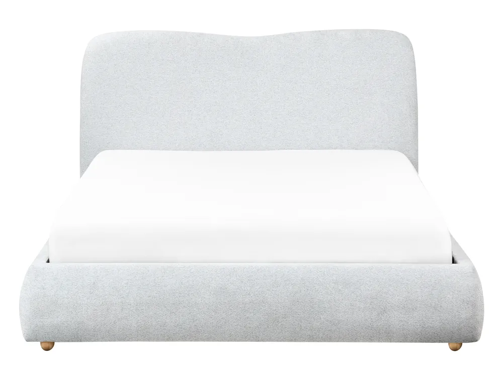 Ottoman Bed BLAGNAC Fabric Light Grey 140 x 200 cm (EU Double)_1009318