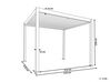 Havepavillon 310 x 310 cm sort FORNOLI_932959