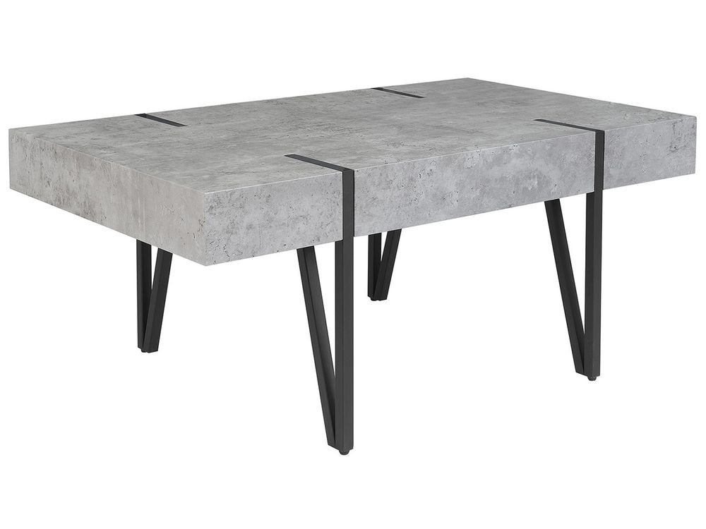 Coffee Table ADENA Grey Concrete Effect