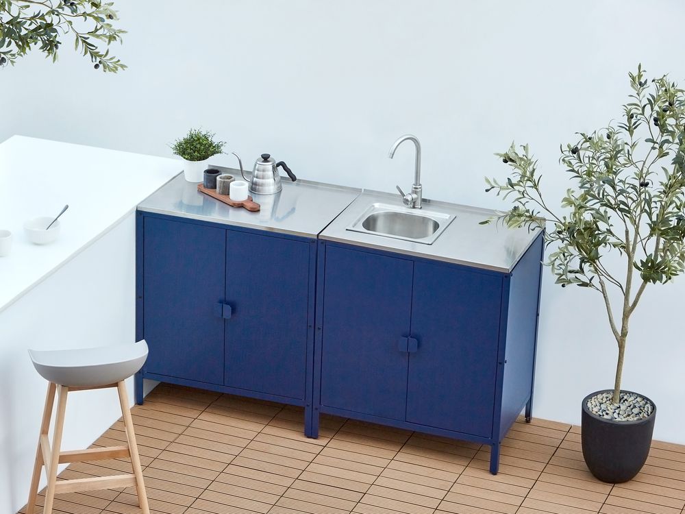 Armário para cozinha exterior VILAMA Azul