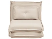 Single Sofa Bed DELLEN Fabric Beige_1031117