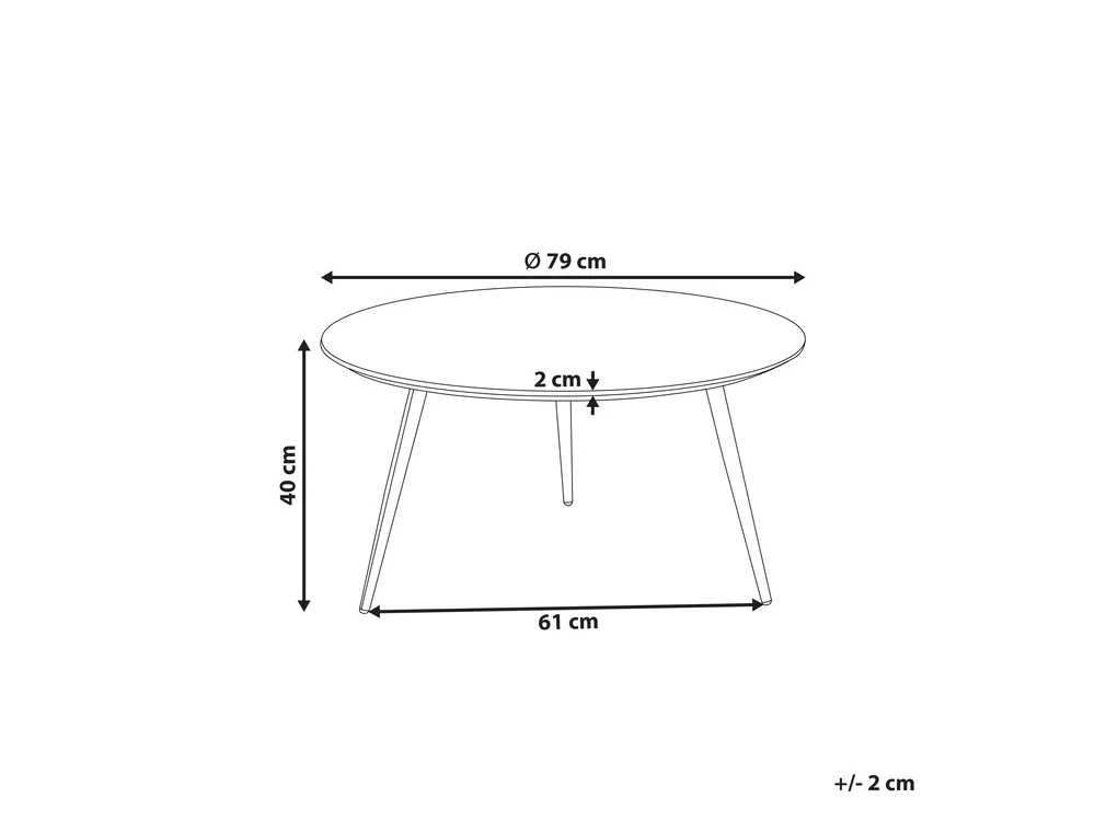 Coffee Table EFFIE Grey Concrete Effect_851399