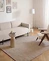 Rug GANNETT Beige 160 x 160 cm