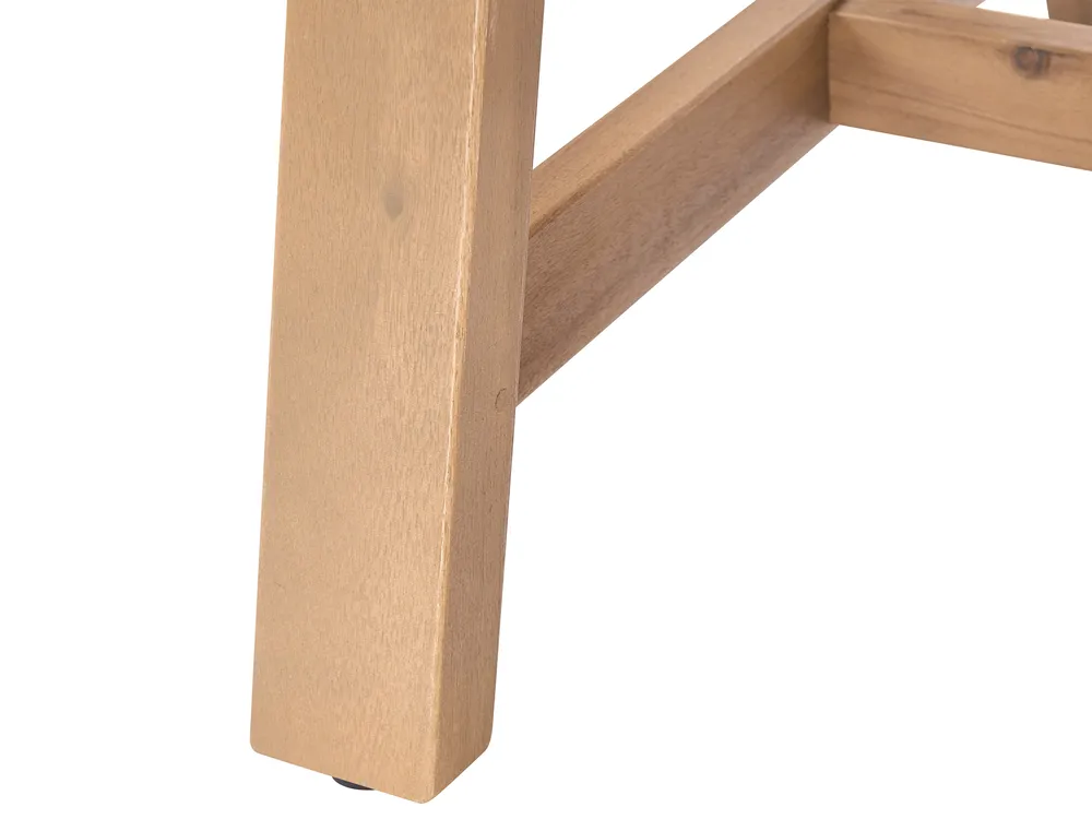 Stolik kawowy ogrodowy SUMBA 128 cm 69 cm Drewno akacjowe Jasnobrązowy_1086702