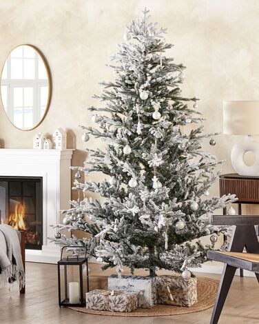 Snowy Christmas Tree 210 cm White BRISCO