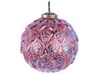 Set of 6 Glass Baubles Pink ASTRAL_899389