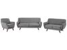 Velvet Living Room Set Grey BODO_738374