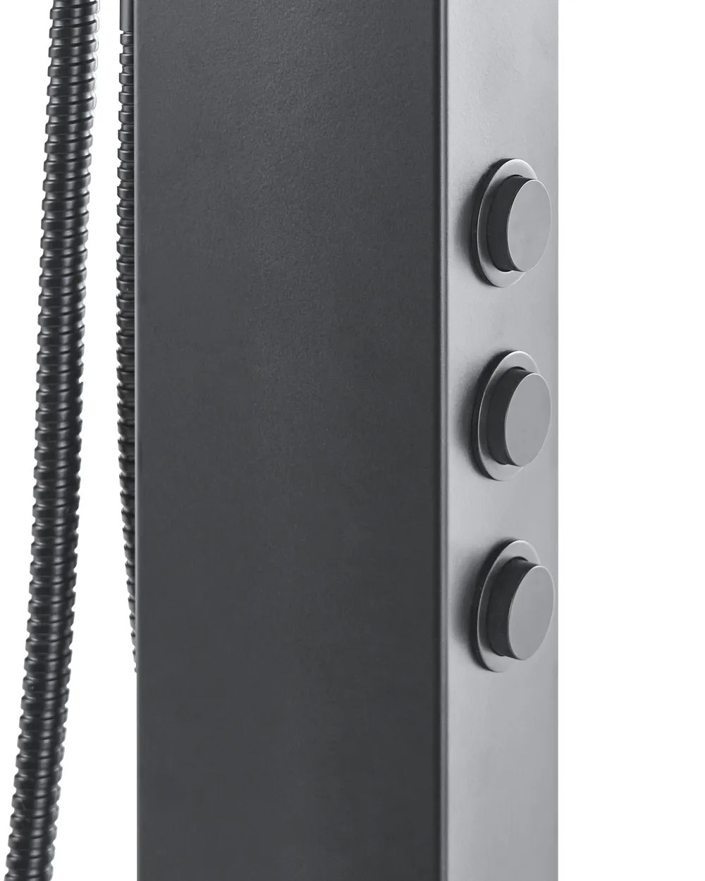 Freestanding Outdoor Shower PARRILLAR Black_1085755