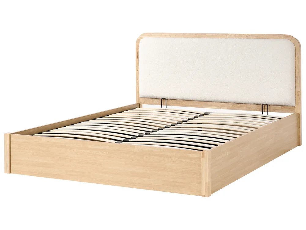 Ottoman Bed PEROUGES Light Brown 180 x 200 cm (EU Super King)_1047721