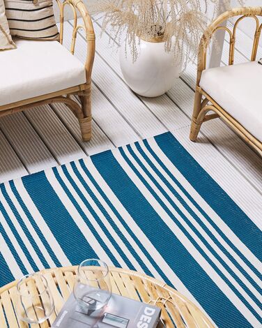 Outdoor Area Rug 120 x 180 cm Blue ELURU