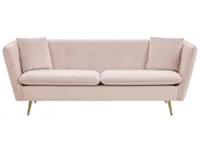 Sofa 3 Seater FREDERICA Velvet Pink_766875