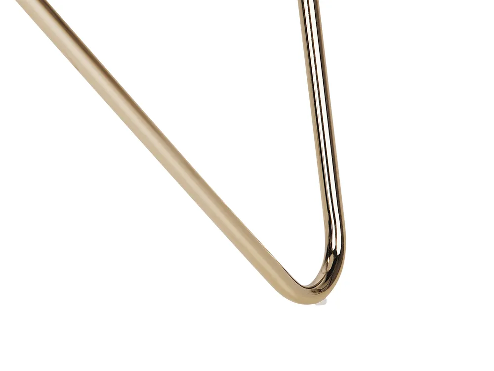Side Table MERIDIAN Tempered Glass Marble/ Gold_758998