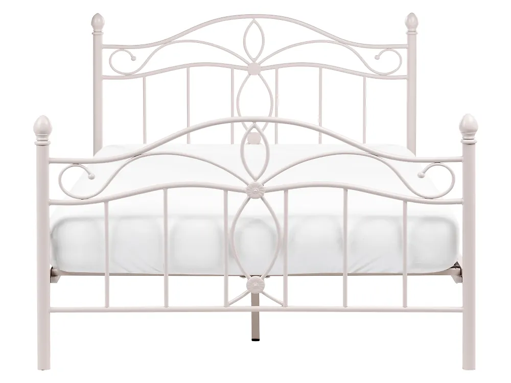 Bed Metal ANTLIA 140 x 200 cm (EU Double) Light Beige_1165276