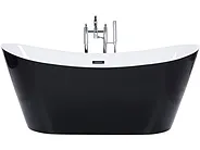 Vasca da bagno freestanding ANTIGUA 150 x 75 cm Nero_1150225